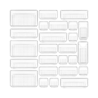 Vtopmart 25 PCS Clear Plastic Drawer Organizers Set – US