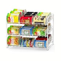 SimpleHouseware Stackable Can Rack Organizer Storage for Pantry
